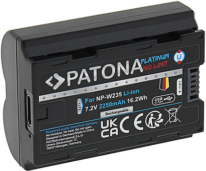 Akumulator Patona zamiennik FujiFilm NP-W235 z USB-C Platinium