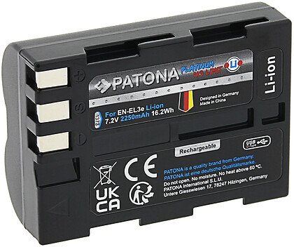 Akumulator Patona zamiennik Nikon EN-EL3e z USB-C Platinium