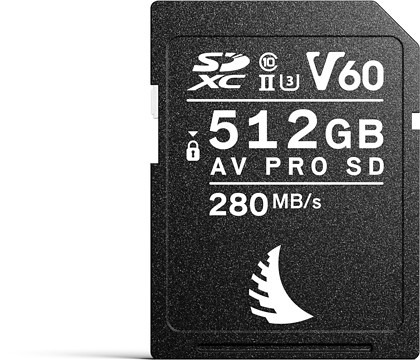 Karta pamięci Angelbird SDXC 512GB AV Pro (280MB/s) V60 UHS-II U3