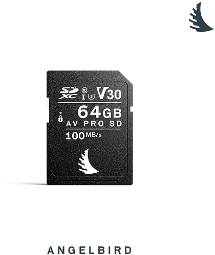 Karta pamięci Angelbird SDXC 64GB AV Pro (100MB/s) V30 UHS-I U3