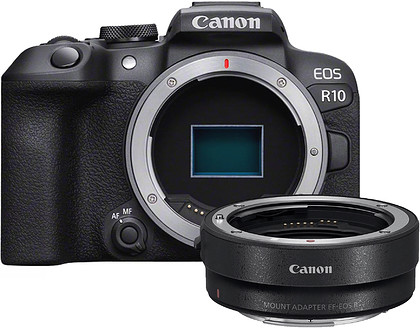 Bezlusterkowiec Canon EOS R10 (body) + Adapter Canon EF-EOS R + Utwórz zestaw z obiektywem "W zestawie taniej"