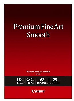 Papier Canon FA-SM1 Premium Fine Art Smooth 310g A3/25 - (ostatnie sztuki)