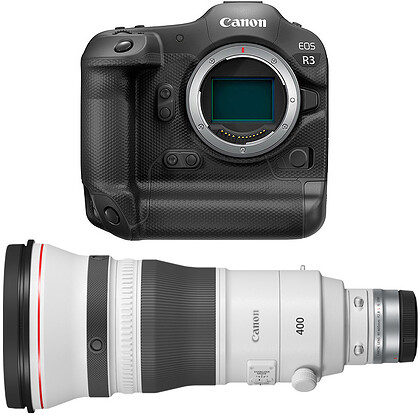 Bezlusterkowiec Canon EOS R3 +Canon RF 400mm f/2.8L IS USM