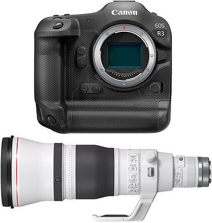 Bezlusterkowiec Canon EOS R3 +Canon RF 600mm f/4L IS USM