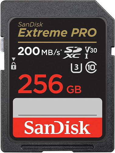 Karta pamięci SanDisk SDXC Extreme Pro 256GB (200MB/s) V30 UHS-I U3/SDSDXXD-256G-GN4IN