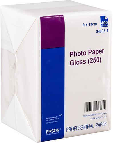 Papier EPSON SureLab Photo Gloss (250) 9x13/400