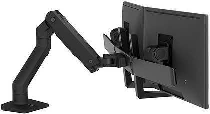 Uchwyt biurkowy na dwa monitory Ergotron HX Desk Dual Monitor Arm (czarny)