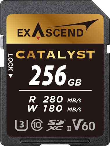 Karta pamięci Exascend SDXC 256GB Catalyst V60 (280/180 MB/s) (EX256GSDV60)