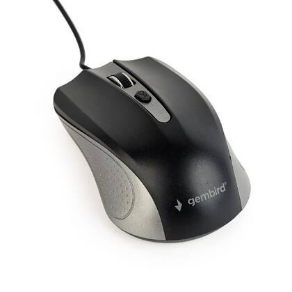 Gembird mysz przewodowa optyczna USB szaro-czarna (MUS-4B-01-GB)
