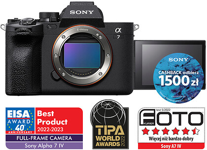 Bezlusterkowiec Sony A7 IV - Kup za 10994zł z kodem SONY1500 + Dobierz obiektywy do 6500zł taniej! - raty 0%!