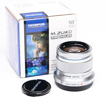 Obiektyw Olympus M.Zuiko Digital 45mm f/1.8 - sn:ABMB04386 - Używany