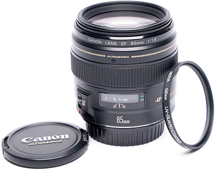 Obiektyw Canon EF 85mm f/1.8 USM + Filtr UV - sn:31601975  - Komis
