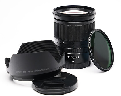 Obiektyw Nikkor Z 24-70mm f/4 S - sn:20037047 - Komis + Hoya antistatic cir-pl
