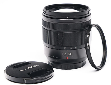 Obiektyw Panasonic Lumix G Vario 12-60mm f/3.5-5.6 ASPH. POWER O.I.S. (OEM) - sn:XB8FL102916 - Używany