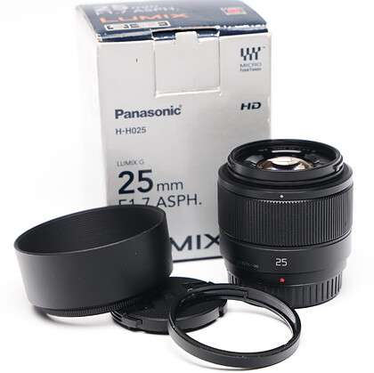 Obiektyw Panasonic 25mm f/1.7 Lumix G ASPH - sn:XB7AA101044  - Używany
