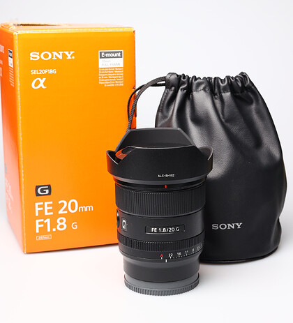 Obiektyw Sony FE 20mm f/1.8 G + marumi DHG Super Lens Protect  - używany