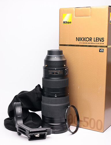 Obiektyw Nikkor AF-S 200-500mm f/5,6E ED VR- sn:2144579 - Używany