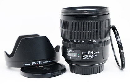 Obiektyw Canon EF-S 15-85mm f/3,5-5,6 IS USM - sn:6002008334 - Komis