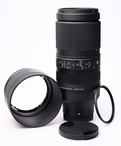 Obiektyw Sigma 100-400mm f/5-6.3 DG DN OS Contemporary (Sony E) + T111 - Używany *gwarancja do 03-02-2024