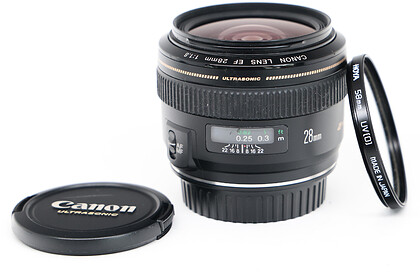 Obiektyw Canon EF 28mm f/1,8 USM - sn:51700102  - Używany