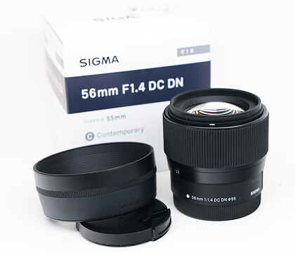 Obiektyw Sigma 56mm f/1.4 DC DN Contemporary (Canon M) - sn:56597988 - Używany