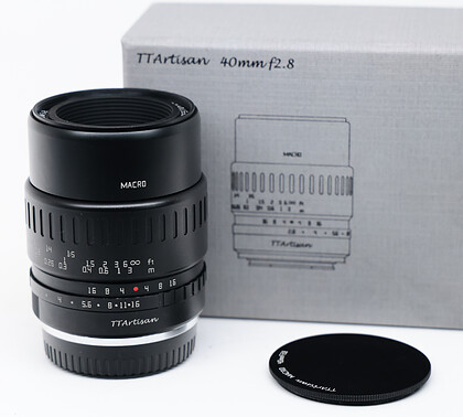Obiektyw TTArtisan 40mm f/2,8 makro - Fujifilm X - sn:840153672 - Używany