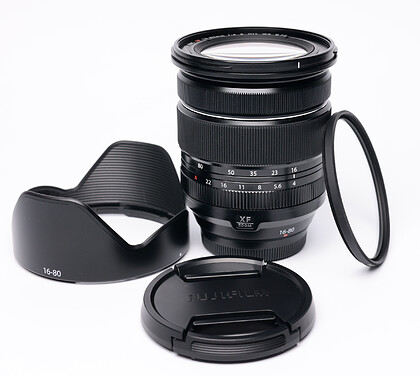 Obiektyw Fujinon XF 16-80mm f/4 R OiS WR + Filtr UV - sn:2CA05433 - Używny  - Black Friday 2024