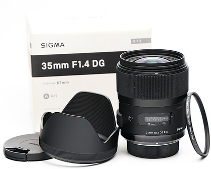 Obiektyw Sigma 35mm f/1,4 DG HSM Art (Nikon) - sn:52045058 - Używany + Filtr UV