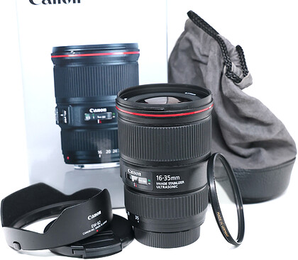 Obiektyw Canon EF 16-35mm f/4L IS USM - sn:2600005036 + Filtr UV - Używany