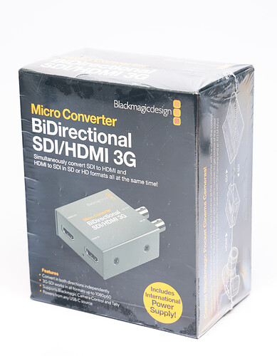 Blackmagic Micro Converter BiDirectional SDI/HDMI 3G Dwukierunkowy (z zasilaczem) (folia) - Komis