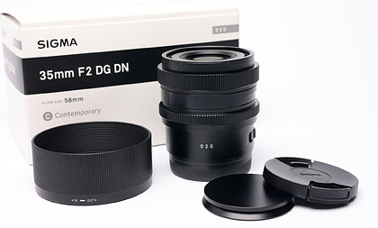 Obiektyw Sigma 35mm f/2 DG DN I Contemporary (Sony E) FV 23% - sn:55202158 - Używany