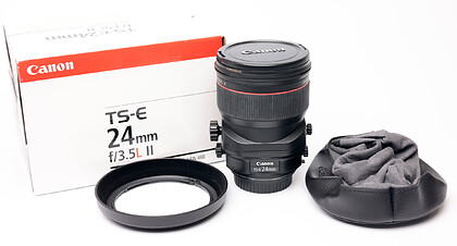 Obiektyw Canon TS-E 24mm f/3,5L II + B+W UV-haze mrc nano 82mm - sn:00045797 - Używany