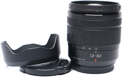 Obiektyw Panasonic Lumix G Vario 12-60mm f/3.5-5.6 ASPH. POWER O.I.S. (OEM) - sn:XB6J004037 - Używany + Pierścienie Macro