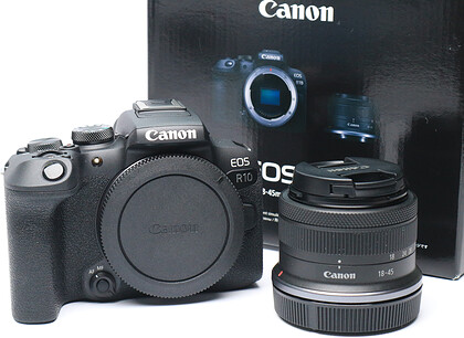 Bezlusterkowiec Canon EOS R10 + RF-S 18-45mm f/4.5-6.3 IS STM - sn:333033002552 - Używany