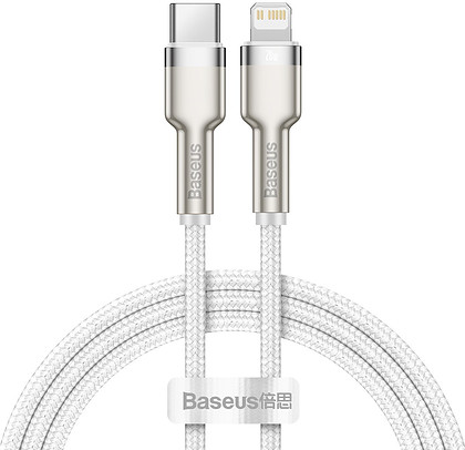 Kabel USB-C do Lightning Baseus Cafule PD 20W 1m (biały)