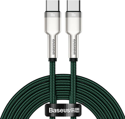 Kabel USB-C do USB-C Baseus Cafule 100W 2m (zielony)