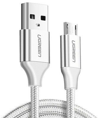 Kabel USB-A do Micro USB UGREEN 1,5m Biały