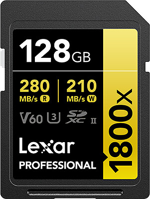 Karta pamięci Lexar SDXC 128GB 1800x (280MB/s) Professional