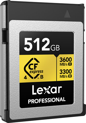 Karta pamięci Lexar CFexpress 512GB 4.0 Pro Gold Type B (3600MB/s)