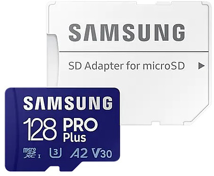 Karta Pamięci Samsung microSDXC 128GB PRO+ (160/120MB/s) + Adapter (MB-MD128KA/EU) | promocja Black Friday!