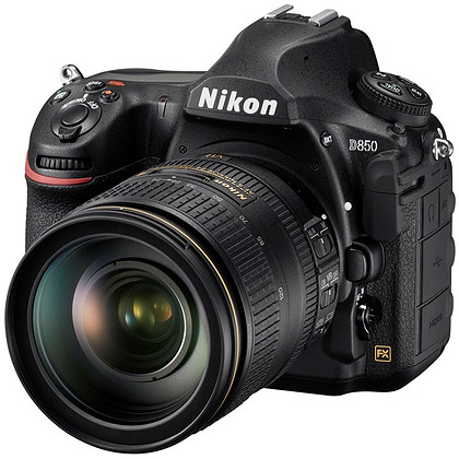 Lustrzanka Nikon D850 + Nikkor AF-S 24-120mm f/4G ED VR + oryginalny akumulator Nikon EN-EL15C