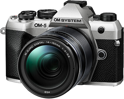 Bezlusterkowiec OM System OM-5 Mark II + 14-150 f//4-5.6 (srebrny)