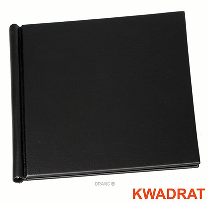 Bezklejowa okładka do albumu SnapShut Folio 8" (20,32 cm) czarna KWADRAT (grzbiet 25 mm) - Tylko 1 sztuka!