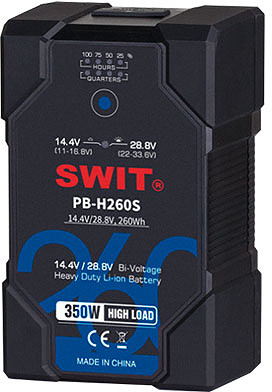 SWIT akumulator PB-H260S Bi-Voltage 14,4/28,8V V-lock 260Wh