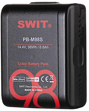SWIT akumulator MINI PB-M98S D-Tap USB Sony/Red Info V-Lock 98WH