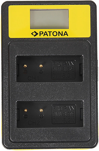 Ładowarka podwójna Patona Dual LCD USB do akumulatorów Panasonic DMW-BLG10