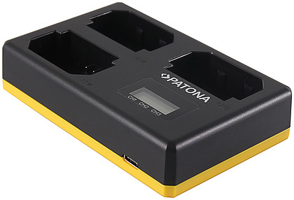 Ładowarka potrójna Patona do akumulatorów Sony NP-FZ100 z kablem USB typu C