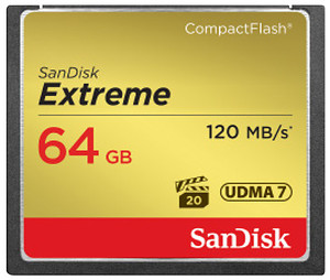 Karta pamięci SanDisk CompactFlash Extreme 64GB (120MB/s)