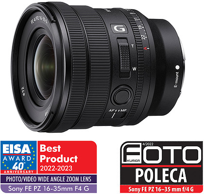 Obiektyw Sony FE PZ 16-35mm f/4 G Lens SELP1635G + Dodatkowy 1 rok gwarancji w My Sony