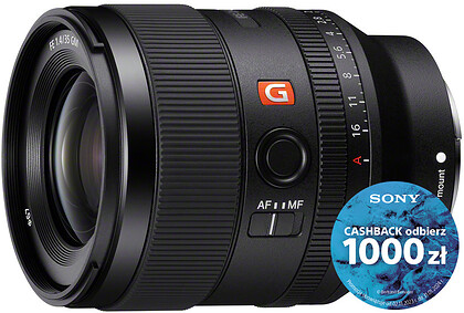 Obiektyw Sony FE GM 35mm f/1.4 - Rabat 200zł z kodem SONY200 + Dobierz dodatkowe 3 lata gwarancji za 1zł!